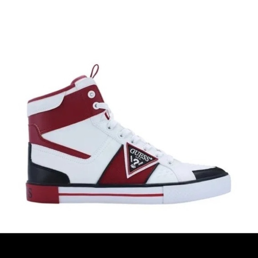 GUESS Maeno Triangle Logo High-Top Sneakers sz 13 - Picture 2 of 4